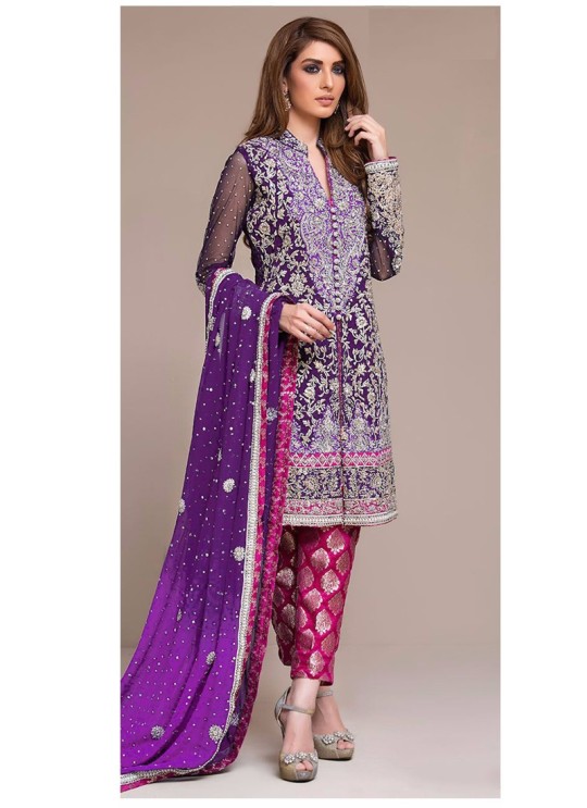 Purple Georgette Designer Pakistani Suit SC/013122