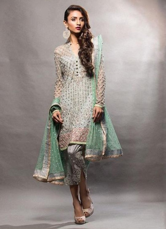 Grey Georgette Party Wear Wear Pakistani Suit SC/013455