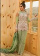 Net Green Pakistani Suit For Mehandi Ceremony SC/017178