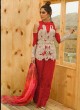 Net Red Pakistani Suit For Mehandi Ceremony SC/016601