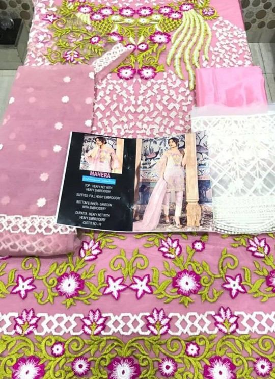 Pink Net Designer Pakistani Suit SC/014111
