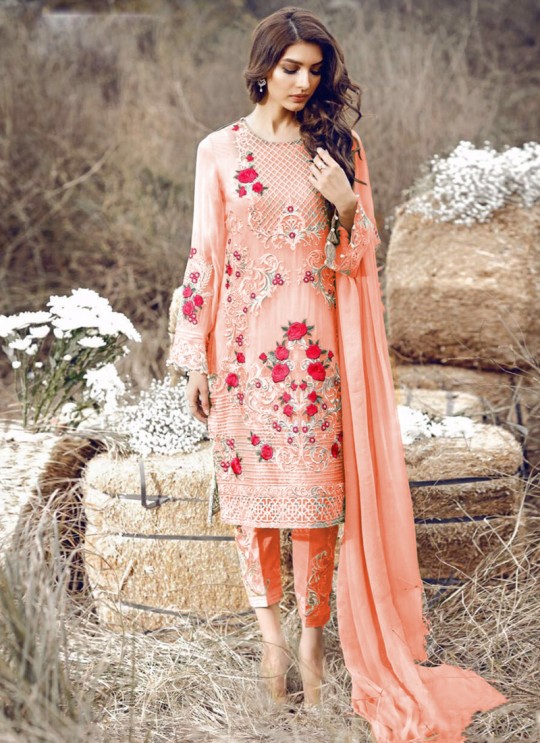 Orange Georgette Party Wear Pakistani Suit SC/013781 Orange Georgette Party Wear Pakistani Suit SC/013781