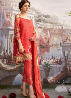 Red Georgette Wedding Wear Pakistani Suit SC/013244