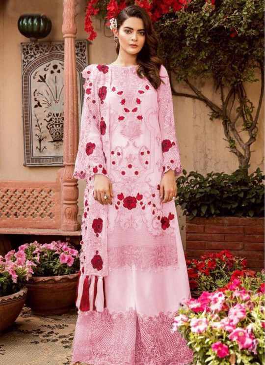 Pink Georgette Party Wear Pakistani Suit SC/016226