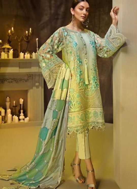 Green Georgette Party Wear Pakistani Suit SC/014028