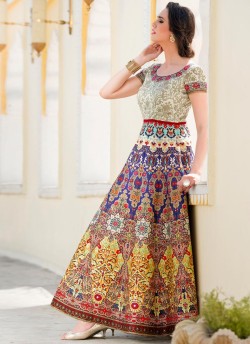 Vastreeni 102 colours by saptrangi 2 in 1 wedding wear lehenga choli and gowns wholesale