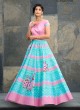 Pink Silk Wedding Wear 2 in 1 A-Line Lehenga & Gown  A-Line Lehenga Signature Collection Season 1 VL106C By Vastreeni