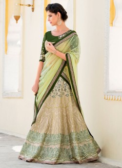 Vastreeni VL109A to VL109D Colours By Saptrani 2 in one gowns and lehenga catalog