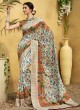 Multicolor Tussar Silk Party & Festival Wear Digital Printed Sarees Signature Saree Collection-2 T-1506 By Saptrangi