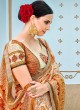 Beige Banarsi Silk Party & Festival Wear Digital Printed Sarees Style Sutra 1601 Series T-1601 By Saptrangi