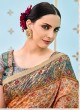 Multicolor Banarsi Silk Party & Festival Wear Digital Printed Sarees Style Sutra 1601 Series T-1608 By Saptrangi