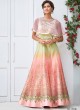 Pink Silk Wedding & Party Wear 2 in 1 Lehenga Gown 201 Series SL-208 By Saptrangi
