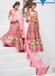Peach Silk Wedding & Party Wear 2 in 1 Lehenga Gown 201 Series SL-209 By Saptrangi