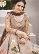 Beige Satin Silk Wedding & Party Wear 2 in 1 Lehenga Gown  Signature collection-4 SL-403 By Saptrangi