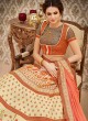 Orange Banarsi Silk Wedding & Party Wear 2 in 1 Lehenga Gown  Rangraas Vintage Collection SL-504 By Saptrangi