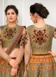 Grey Banarsi Silk Wedding & Party Wear 2 in 1 Lehenga Gown Rangrass vintage collection Season-7 SL-707 By Saptrangi