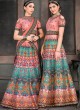 Pink Silk Wedding & Party Wear 2 in 1 Lehenga Gown Signature Collection Season-8 SL-802B By Saptrangi