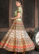 Green Silk Wedding & Party Wear 2 in 1 Lehenga Gown Signature Collection Season-8 SL-807B By Saptrangi