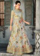 Off White Organza Silk 2 in 1 Lehenga Gown For Wedding Ceremony Couture Classics 903 By Saptrangi Sarees SC/CC903