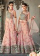 Grey Organza Silk 2 in 1 Lehenga Gown For Wedding Ceremony Couture Classics 907 By Saptrangi Sarees SC/CC907