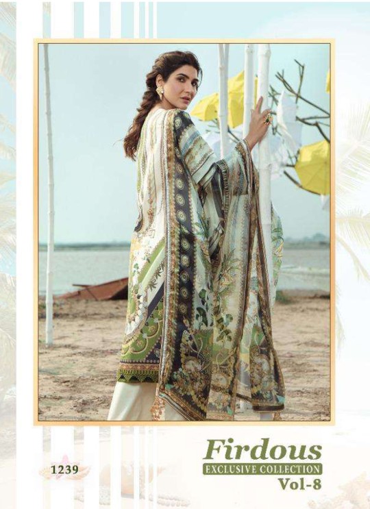 Firdous Vol 8 Chiffon By Shree Fab 1239 Green Party Wear Pakistani Shalvar Kameez SC/018099