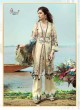 Firdous Vol 8 Chiffon By Shree Fab 1244 Cream Party Wear Pakistani Shalvar Kameez SC/018099