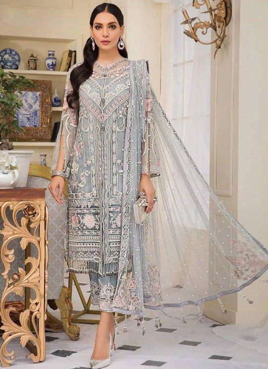 Grey Net Party Wear Pakistani Suit Gulal Emb Collection Vol 2 2146 By Shree Fabs SC/015977 Grey Net Party Wear Pakistani Suit Gulal Emb Collection Vol 2 2146 By Shree Fabs SC/015977