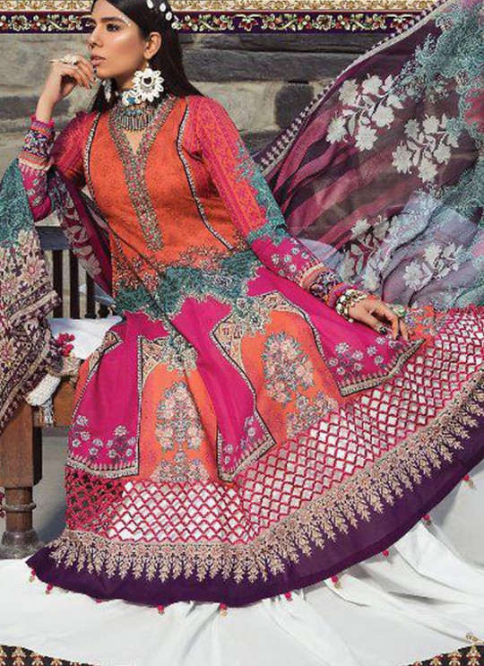 Multicolor Pure Cotton Casual Wear Pakistani Suit Mariya N Print Vol 3 5631 By Shree Fabs SC/016060