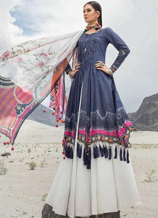 Blue Pure Cotton Casual Wear Pakistani Suit Mariya N Print Vol 3 5633 By Shree Fabs SC/016060