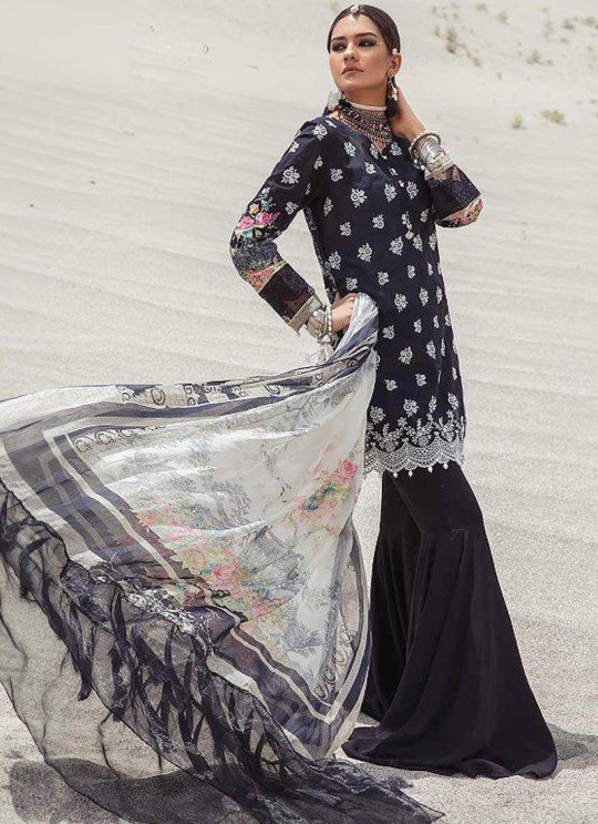 Black Pure Cotton Casual Wear Pakistani Suit Mariya N Print Vol 3 5635 By Shree Fabs SC/016060