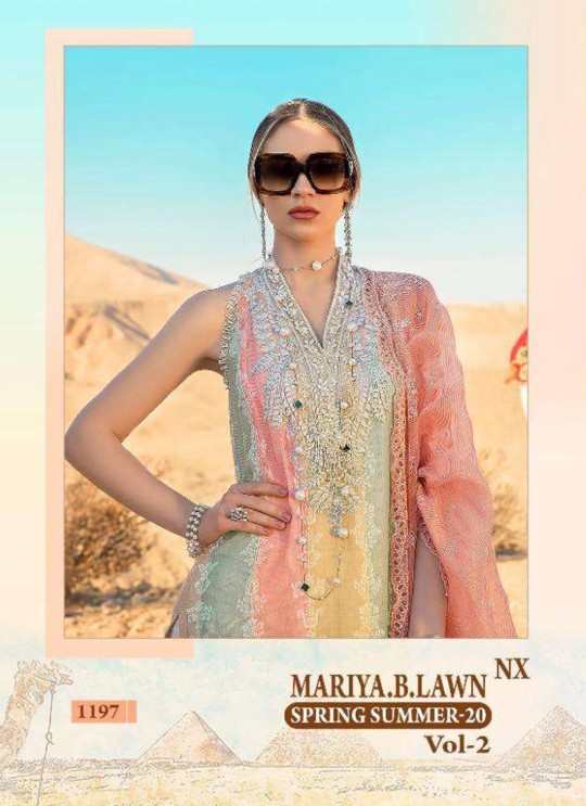 Mariya B Lawn Spring Summer Vol 2 NX By Shree Fab 1197 Multicolor Bridesmaid Pakistani Shalvar Kameez SC/018111 Mariya B Lawn Spring Summer Vol 2 NX By Shree Fab 1197 Multicolor Bridesmaid Pakistani Shalvar Kameez SC/018111