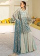 Blue Net Pakistani Suit For Reception Crimson Bridal Collection Vol 2 8166 By Shree Fabs SC/016149