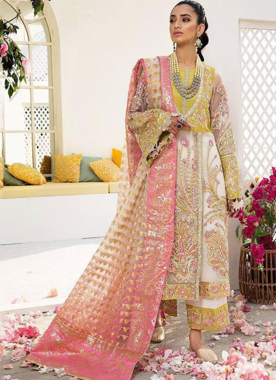 Yellow Georgette Designer Pakistani Suit Crimson Bridal Collection Vol 2 8167 By Shree Fabs SC/016149 Yellow Georgette Designer Pakistani Suit Crimson Bridal Collection Vol 2 8167 By Shree Fabs SC/016149