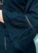 Alluring Teal Blue Rayon Casual Wear Top Glazier 2 1018 By Sparrow SC/016495