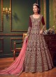 Wine Silk Floor Length Wedding Wear Anarkali Snow White Violet 22 5902 By Swagat SC/013232 Wine Silk Floor Length Wedding Wear Anarkali Snow White Violet 22 5902 By Swagat SC/013232
