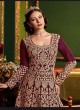 Wine Silk Floor Length Wedding Wear Anarkali Snow White Violet 22 5902 By Swagat SC/013232 Wine Silk Floor Length Wedding Wear Anarkali Snow White Violet 22 5902 By Swagat SC/013232