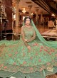 Green Net Bridal Floor Length Anarkali Violet Vol 30-6306 By Swagat SC/016854