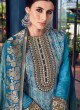 Sky Blue Silk Party Wear Sharara Suit Sezane 8003 By Swagat Sky Blue Silk Party Wear Sharara Suit Sezane 8003 By Swagat