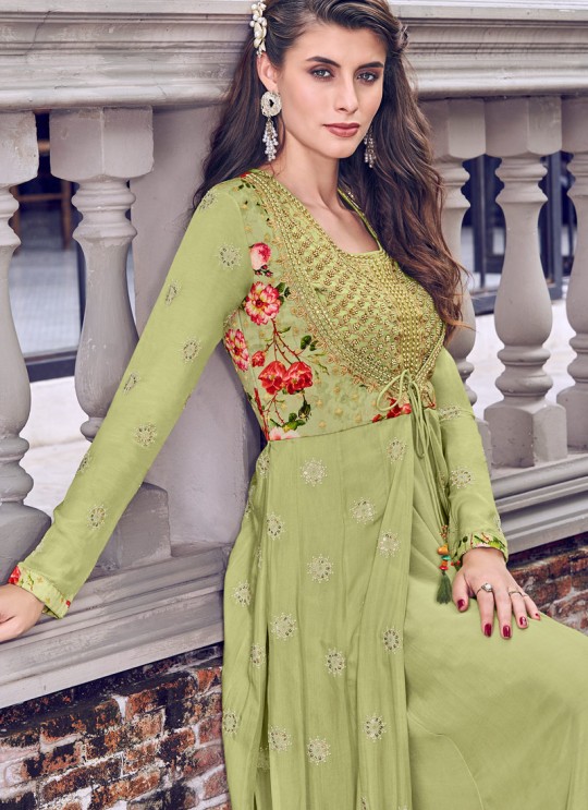 Violet Vol 31 By Swagat 6407 Green Jacquard Party Wear Designer Suit