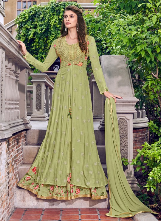 Violet Vol 31 By Swagat 6407 Green Jacquard Party Wear Designer Suit