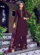 Violet Vol 31 By Swagat 6408 Purple Silk Party Wear Sharara Suit