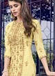 Violet Vol 31 By Swagat 6409 Cream Muslin Party Wear Palazzo Suit