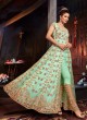 Wedding & Party Wear Floor Length Anarkali In Pista Green Color Violet Vol 26 - 6109 By Swagat SC/016385
