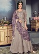 Grey Tussar Silk Gown Style Anarkali For Wedding Reception Royal Highness 706 By Sybella Creations SC/014035