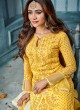 Yellow Georgette Straight Cut Suit For Wedding Ceremony Royal Bliss 802 By Sybella Creations SC/014246 Yellow Georgette Straight Cut Suit For Wedding Ceremony Royal Bliss 802 By Sybella Creations SC/014246