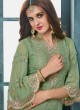 Green Georgette Palazzo Suit For Wedding Ceremony Royal Bliss 803 Set By Sybella Creations SC/014253