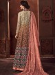 Fashion Focus Crystaline By Sybella 1005 Brown Net Wedding Lehenga Dress