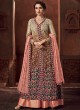 Fashion Focus Crystaline By Sybella 1005 Brown Net Wedding Lehenga Dress