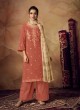 Siphora By Sybella 2105 Brown Banarsi Viscose Palazzo Suit SC-017252