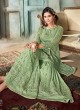 Green Net Sharara Suit For Wedding Reception La Royal 605 By Sybella Creations SC/012979